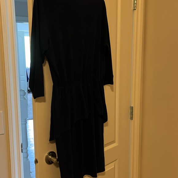 XL indigo suede look blue dress. Pemplum style. - Picture 6 of 6